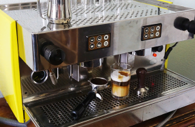 table with coffee