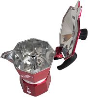 Гейзерная кофеварка Bialetti Moka Express 6 порций красная СЛ