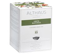 Чай зелёный ароматизированный в пакетах Althaus Grun Matinee 15х2.75 г