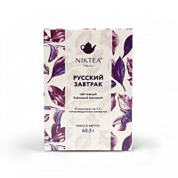 Чай в пакетиках NikTea Russian Breakfast Русский Завтрак пирамидки 15х2.7г.