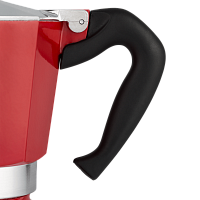 Гейзерная кофеварка Bialetti Moka Express 6 порций красная СЛ