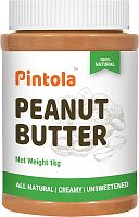 Кремовая арахисовая паста без добавления сахара Pintola Creamy Natural 1000 гр