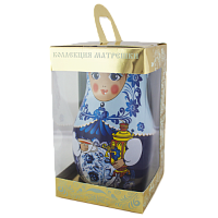 Шкатулка подарочная МАТРЁШКА Синяя, 50 г