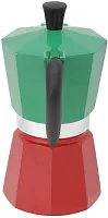 Гейзерная кофеварка Bialetti Moka Express Триколор на 6 чашек (240 мл)