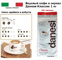 Кофе в зернах  Danesi Classic 1 кг.