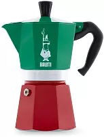 Гейзерная кофеварка Bialetti Moka Express Триколор на 6 чашек (240 мл)