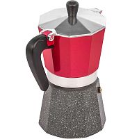 Гейзерная кофеварка Bialetti Aeterum Allegra Petra Rouge 3 порции красная 120 мл СЛ