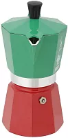 Гейзерная кофеварка Bialetti Moka Express Триколор на 6 чашек (240 мл)