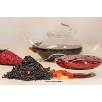 Черный ароматизированный чай MellowTea Strawberry Black 100 гр