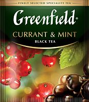 Чай в пакетиках Greenfield Currant & Mint чёрный с добавками 100х1.8 г арт. 1289-10