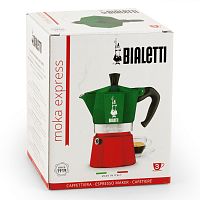 Гейзерная кофеварка Bialetti Moka Express Italia Collection на 3 чашки