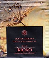 Черный чай с 12 травами и специями KIOKO REVITA CHIKARA 25 пакетиков