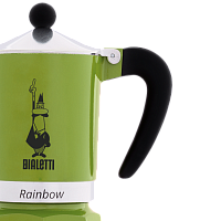 Гейзерная кофеварка Bialetti Rainbow зеленая 6 чашек