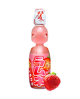 Газированный напиток Ramune (Рамуне) HATA KOSEN со вкусом клубники 200мл (Япония) Mid