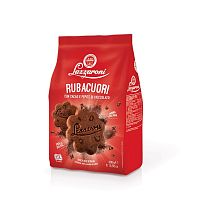 Печенье Lazzaroni "RUBACUORI" с какао и шоколадной стружкой 300г