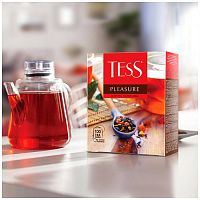Чай в пакетиках Tess Pleasure (Плэжа) чёрный 100х1.5 г арт. 0919-09