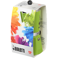 Гейзерная кофеварка Bialetti Rainbow зеленая 6 чашек