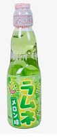 Газированный напиток Ramune (Рамуне) HATA KOSEN со вкусом дыни 200мл (Япония)