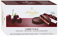 Конфеты ANTHON BERG с марципаном Вишня в роме 220 гр